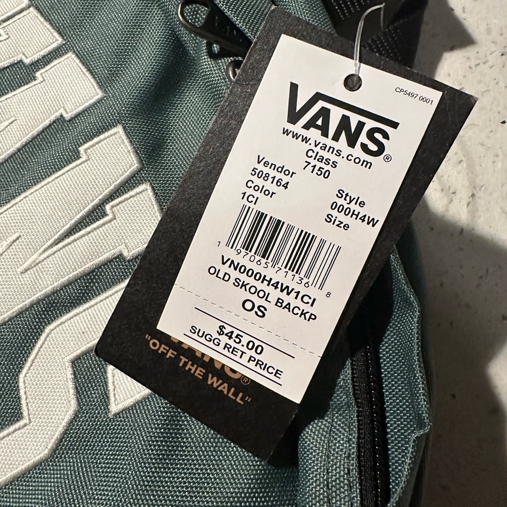NWT VANS, unisex, Old Skool Backpack in green, New, flawless - Picture 14 of 14